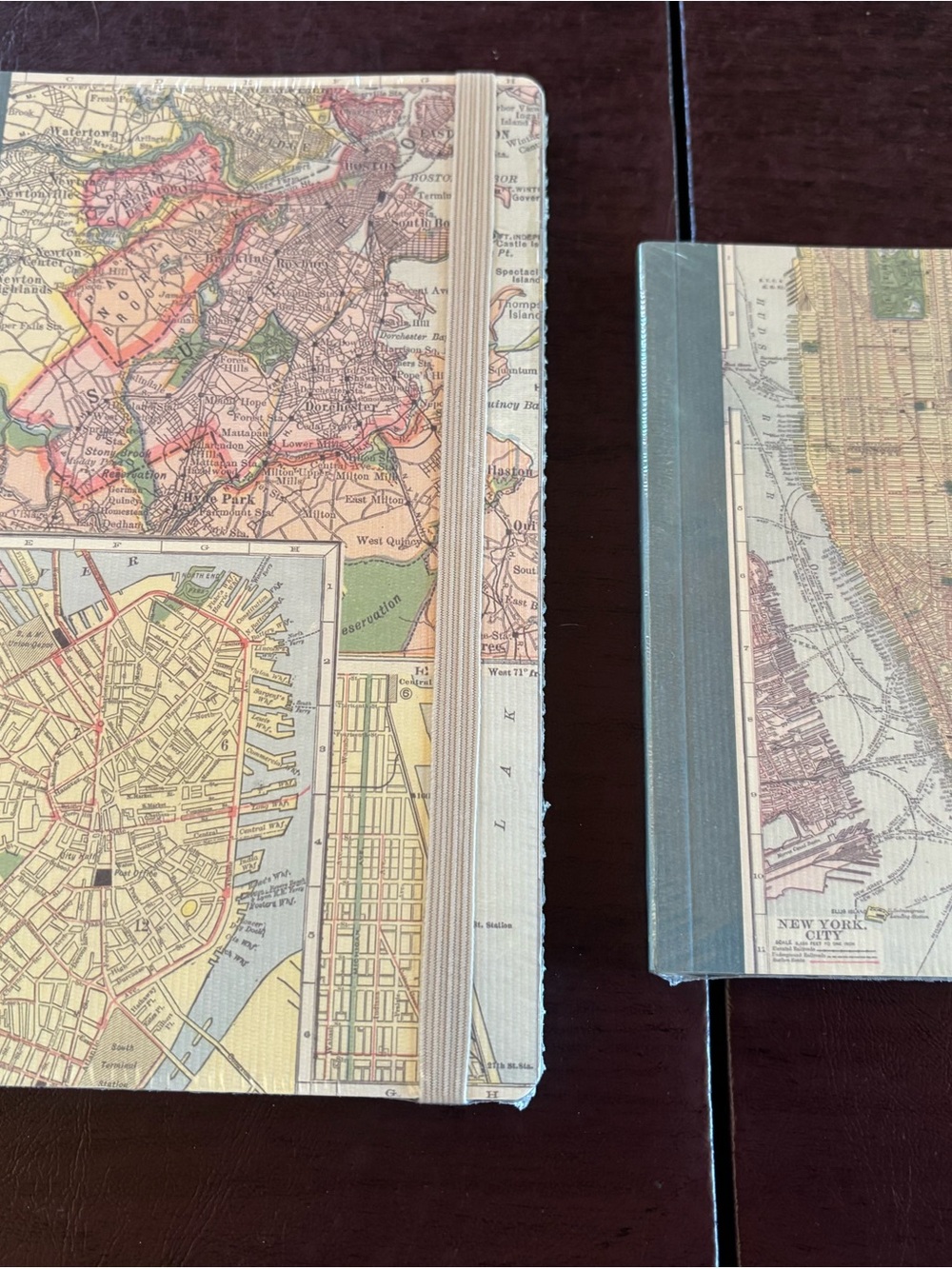 Set of 2 Vintage NYC Map Notebooks / Travel Diaries Brand New [1, 2]